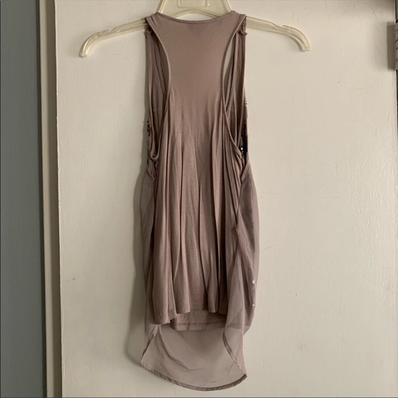 GUESS Sequin Cowl Neck Chiffon Embellished Blouse - Picture 10 of 12